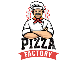 Pizza Factory logo.